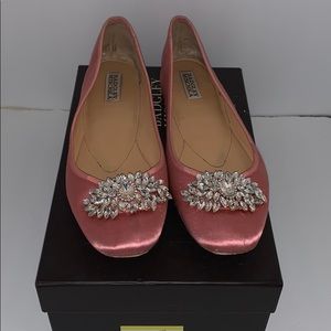 | Badgley Mischka Pippa Crystal Foldable Flat Sz9
